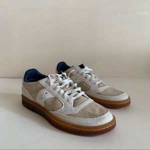 Saucony Originals Jazz Court RFG Low Top Sneaker Color: Natural Men Size 5